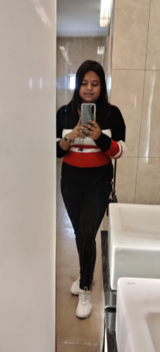 Women Black & White Colourblocked Sweater - Image 4