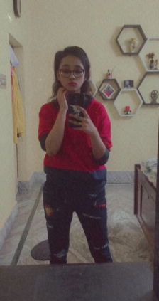 Women Red & Navy Blue Colourblocked Acrylic Sweater - Image 5