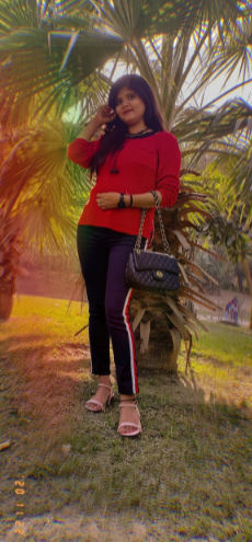 Women Red Solid Pullover - Image 7