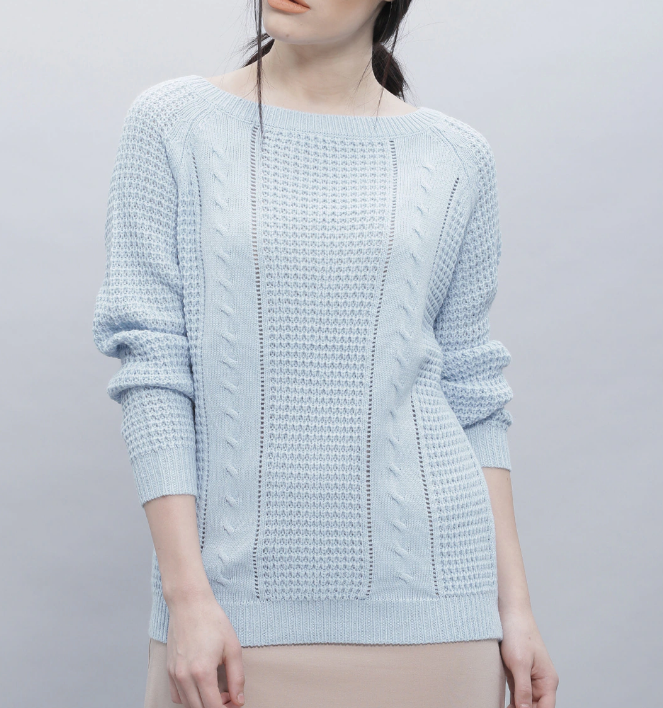 Women Off-White Self-Design Sweater - Image 4