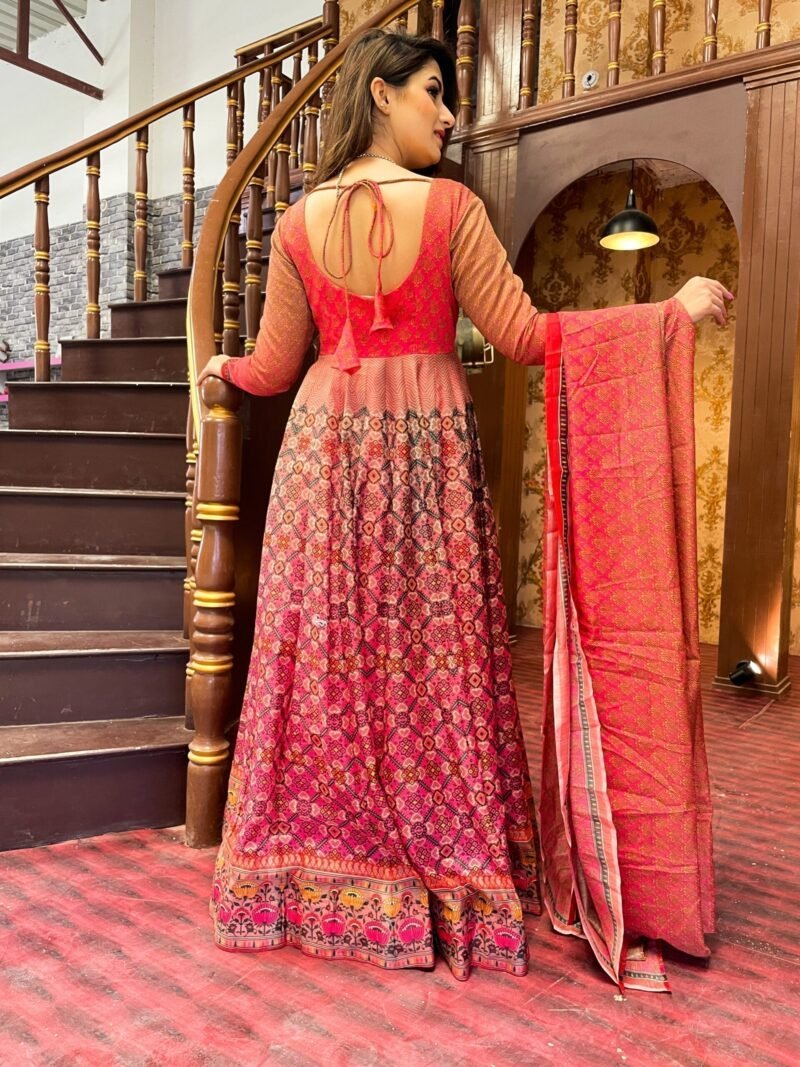 falak chanderi maxi set - Image 4