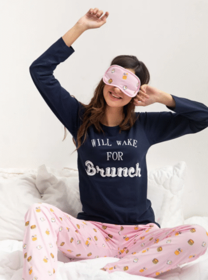 Brunch Print Pyjama Set - Multi-Color