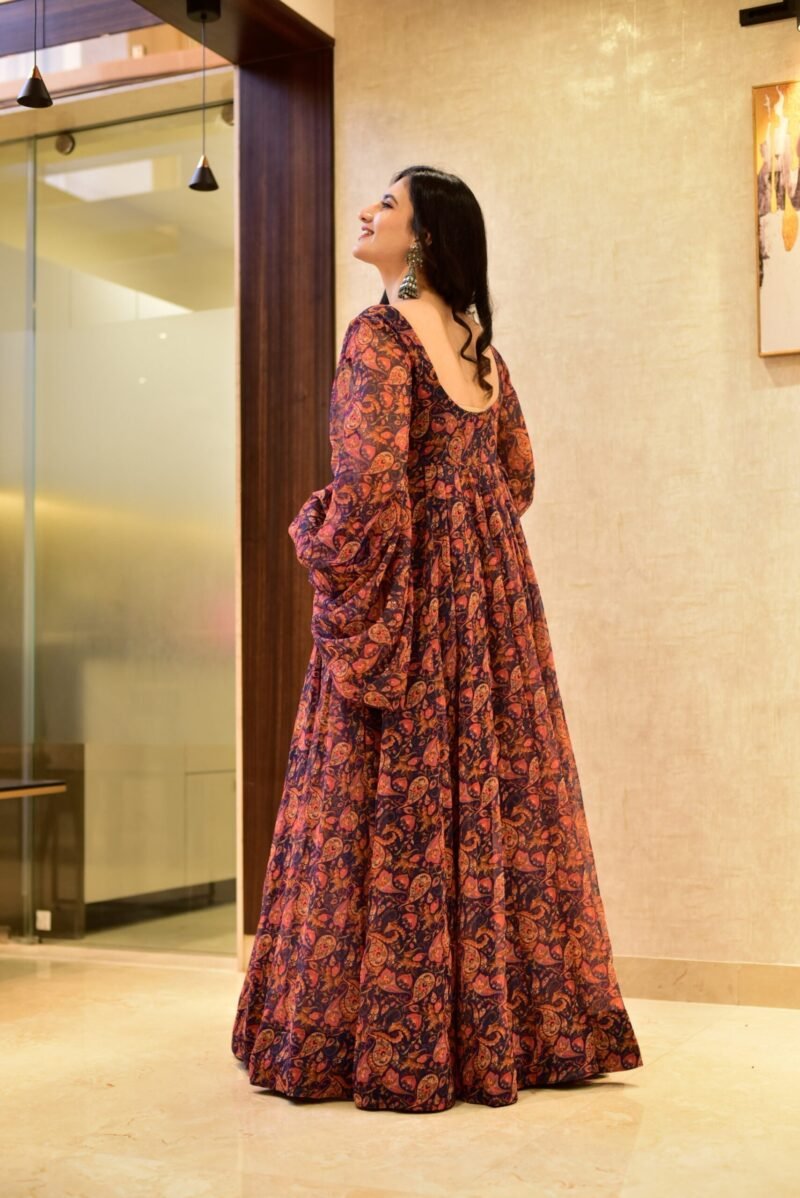 alisha blue georgette dress - Image 3