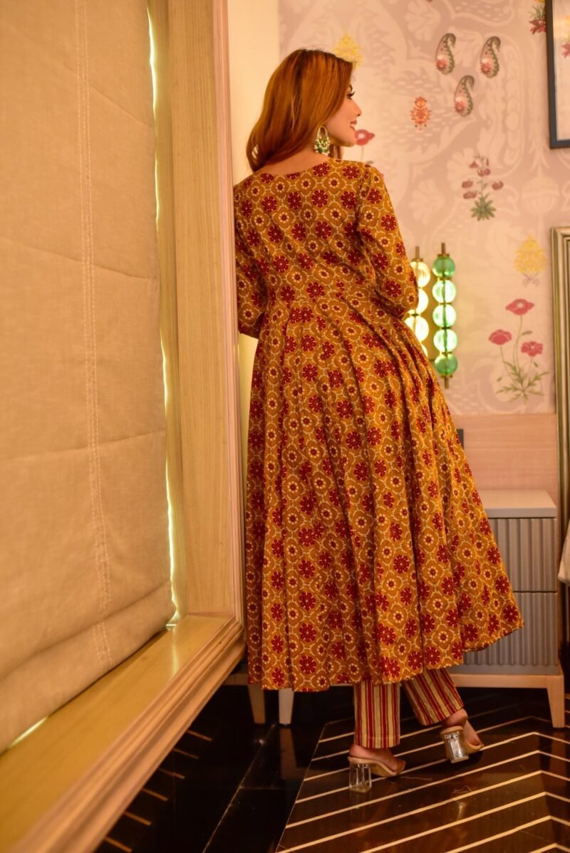 aarna mustard cotton suit - Image 6